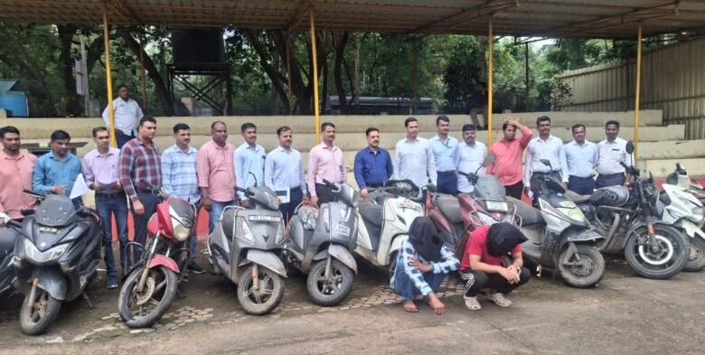 ठाणे गुन्हे शाखेने २८ वाहने हस्तगत करत वाहन चोरी प्रकरणाच्या २६ गुन्ह्यांचा छडा लावत प्रकरण केले उघडकीस..