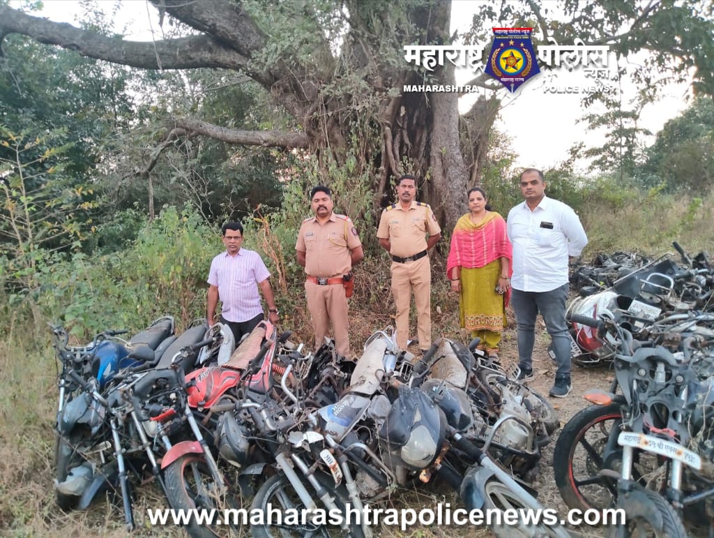 बेवारस वाहनांचा प्रश्न सुटण्याच्या मार्गावर; टोकावडे पोलिस व गंगामाता वाहन शोध संस्थेची संयुक्त कारवाई